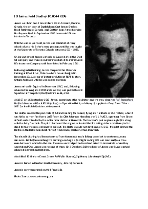 A preview of a PDF biography for Bradley, James Reid
